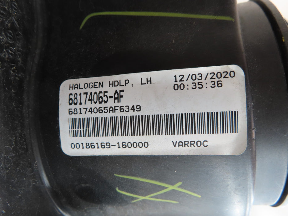 2015-2021 DODGE CHALLENGER FRONT LEFT SIDE HEADLIGHT LAMP HALOGEN OEM 68174065AF