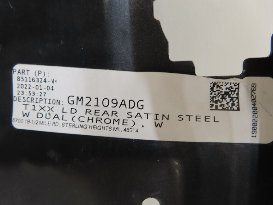 2019-2022 CHEVROLET/GMC SIERRA-SILVERADO 1500 REAR  BUMPER METAL OEM