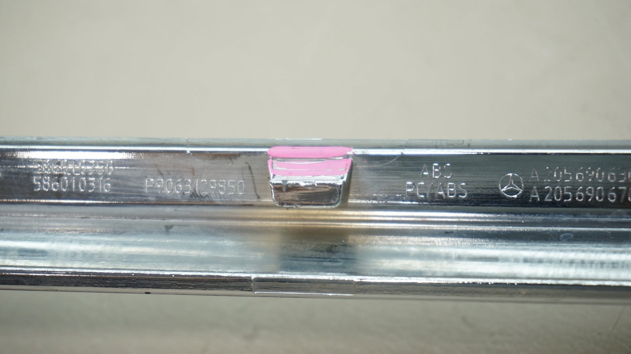 2015-2020 MERCEDES-BENZ C300 REAR LEFT DOOR TRIM CHROME MOLDING OEM A2056906302