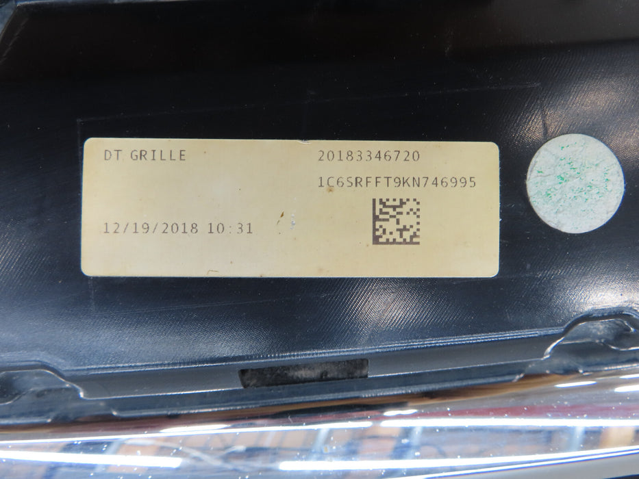 2019-2022 DODGE RAM 1500 FRONT BUMPER RADIATOR GRILLE GRILL OEM 68366528AH