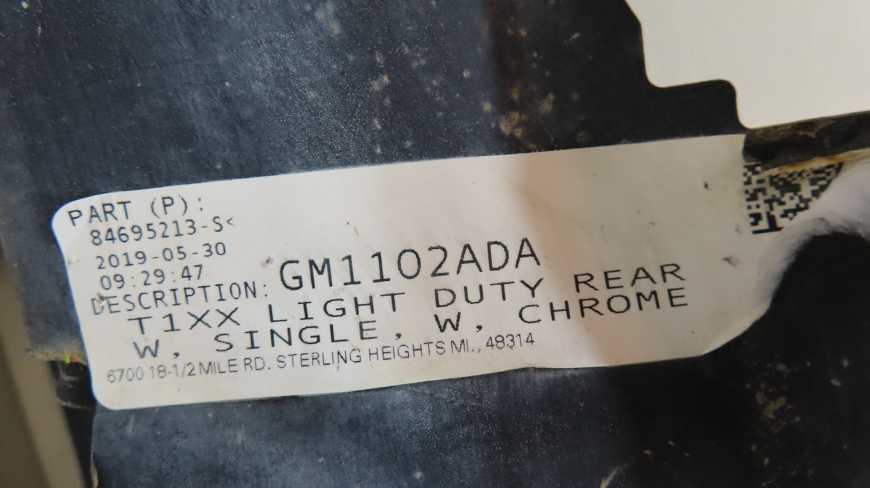 2019-2022 GMC SIERRA CHEVROLET SILVERADO 1500 REAR BUMPER METAL OEM