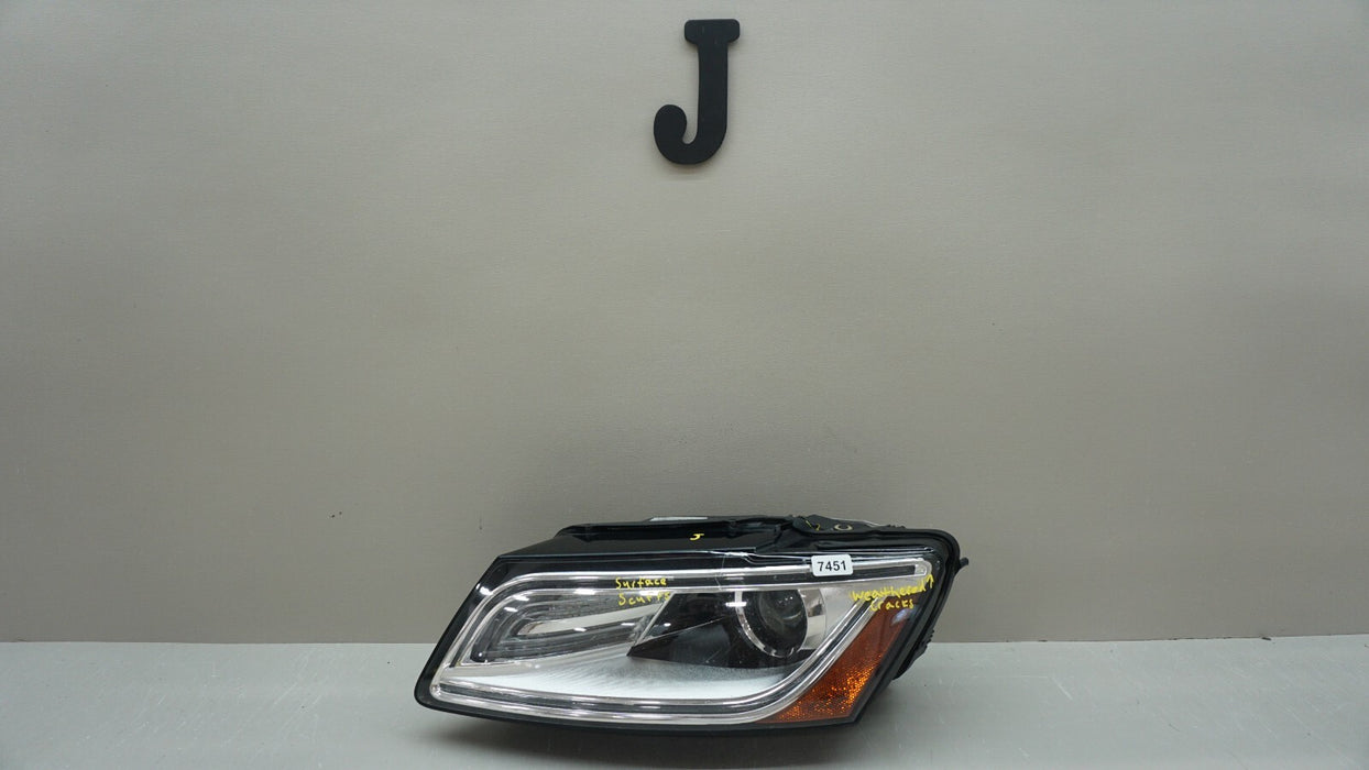 2013-2017 AUDI Q5 FRONT LEFT DRIVERS SIDE HEADLIGHT OEM XENON HID