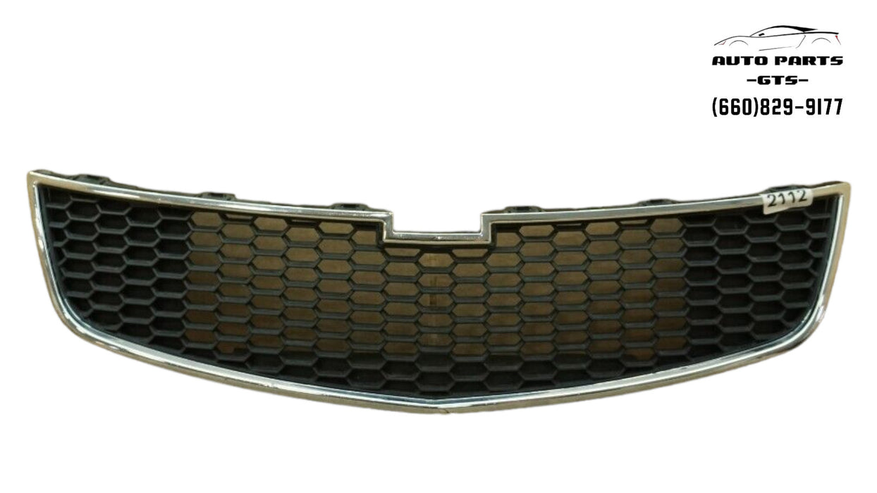 2011-2014 CHEVROLET CRUZE FRONT LOWER GRILL GRILLE CHROME SHELL BLACK GM1200624