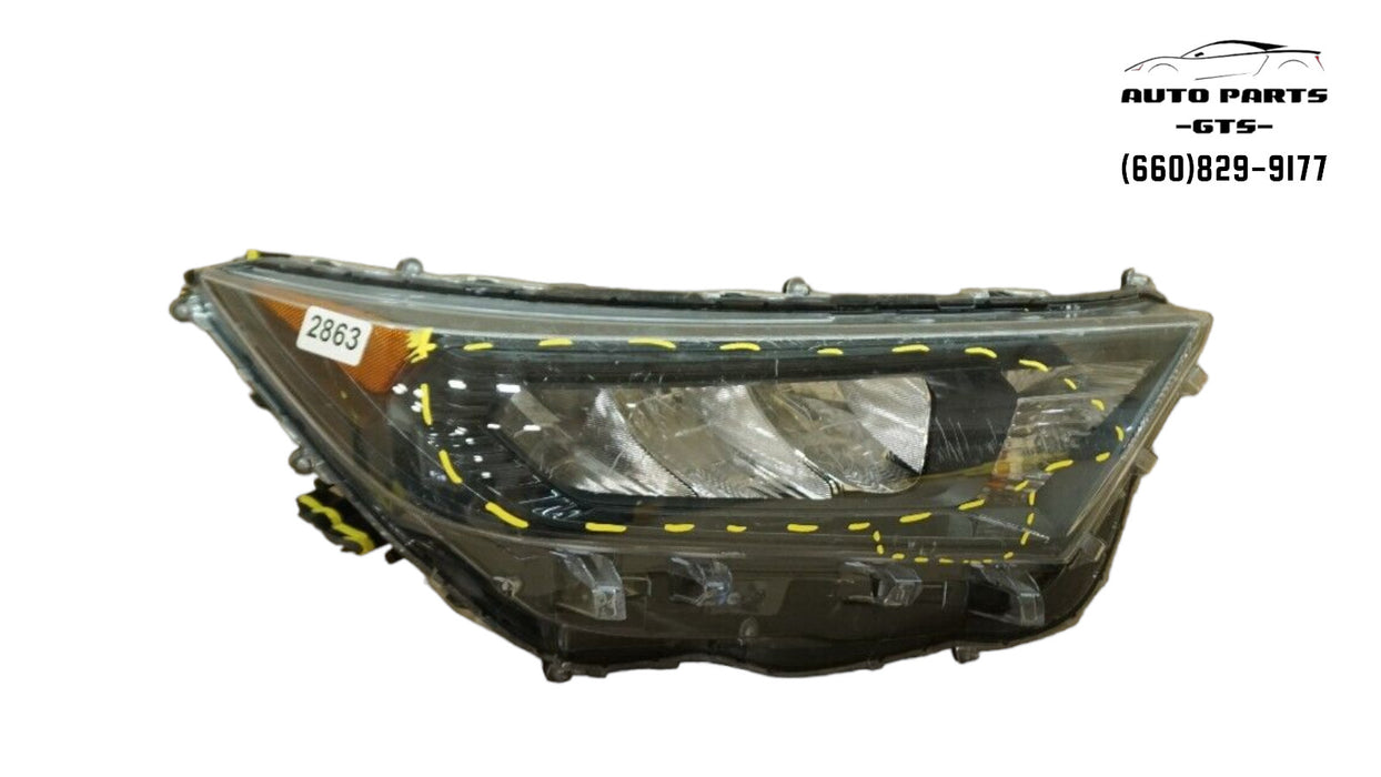 2019-2021 TOYOTA RAV4 FRONT RIGHT PASSENGER SIDE HEADLIGHT LED OEM 19 20 21