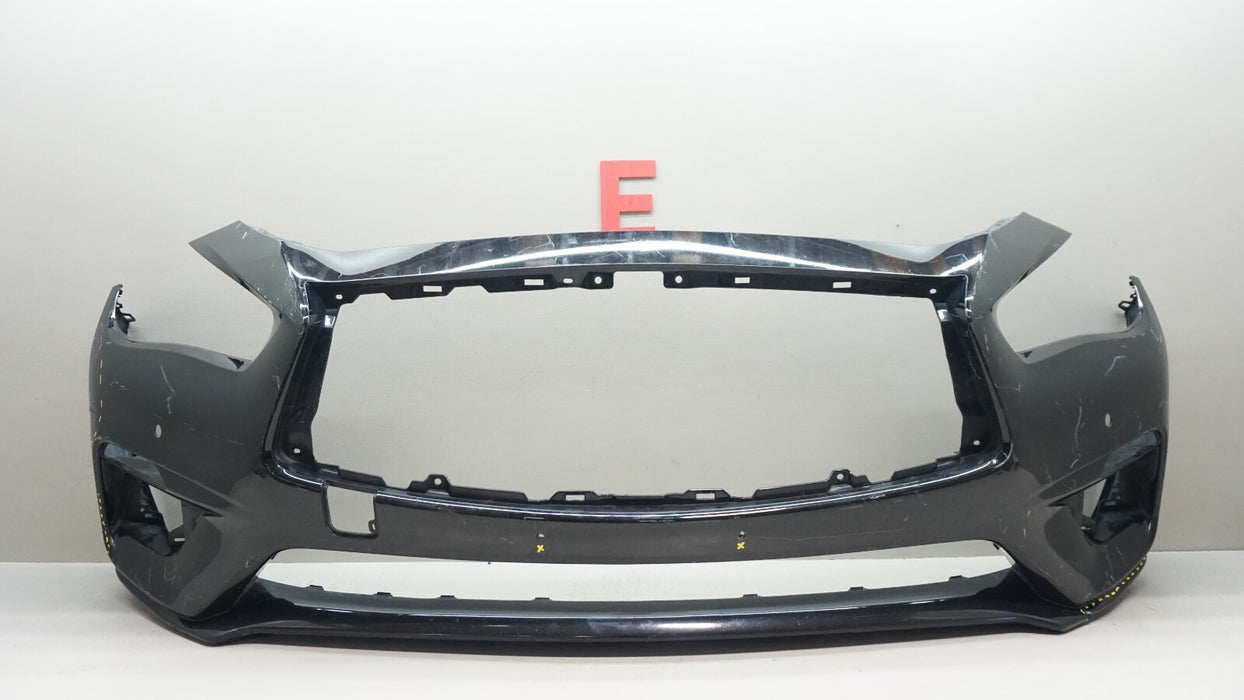 2018-2020 INFINITI Q50 FRONT BUMPER COVER PANEL OEM 620226HH-0