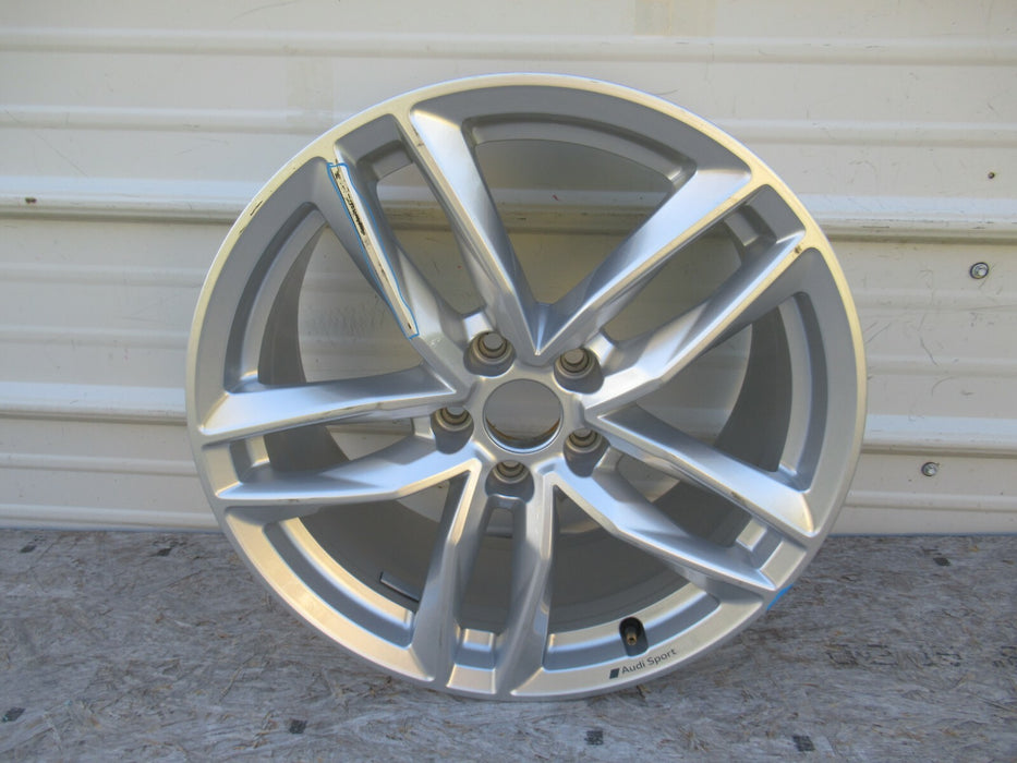 2016 - 2018 AUDI A4 WHEEL RIM ALLOY 5 DOUBLE SPOKE R18 INCH 18 18X8 ET40 OEM