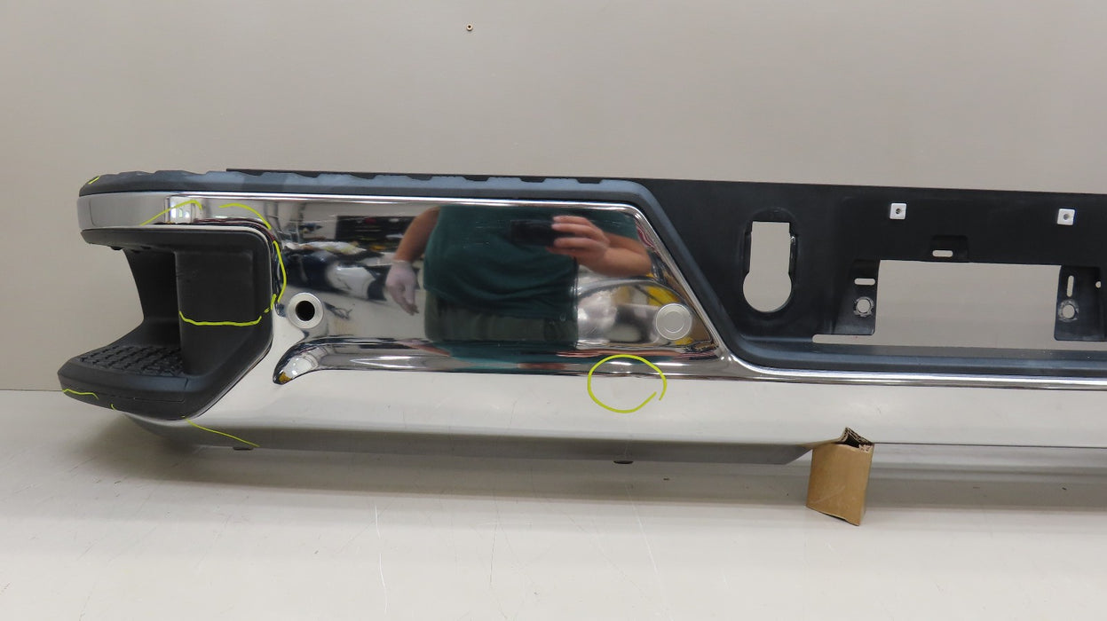 2019-2022 GMC SIERRA CHEVROLET SILVERADO 1500 REAR BUMPER METAL OEM