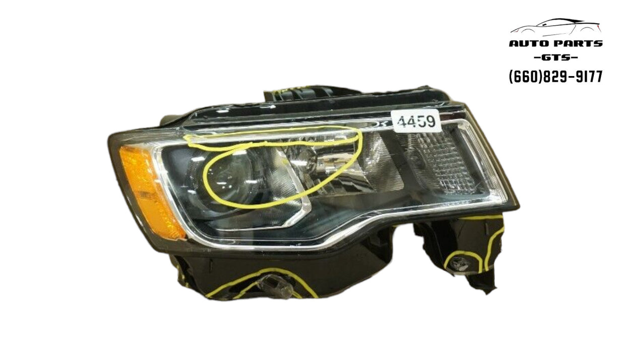 2017-2021 JEEP GRAND CHEEROKEE FRONT RIGHT PASSENGER SIDE HEADLIGHT HALOGEN OEM
