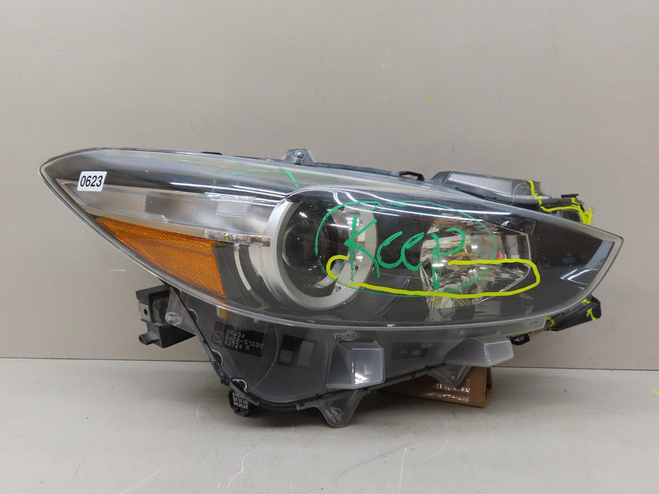 2017 2018 MAZDA 3 FRONT RIGHT PASSENGER HEADLIGHT HALOGEN OEM BACS-51030