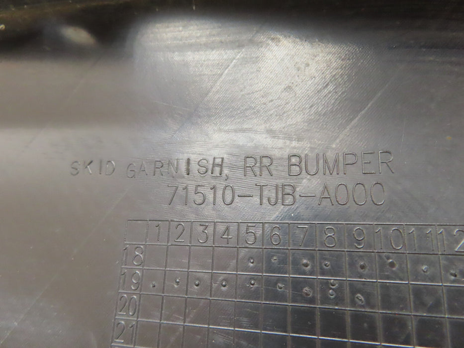 2019-2021 ACURA RDX REAR LOWER BUMPER COVER VALANCE OEM 71510-TJB-A000