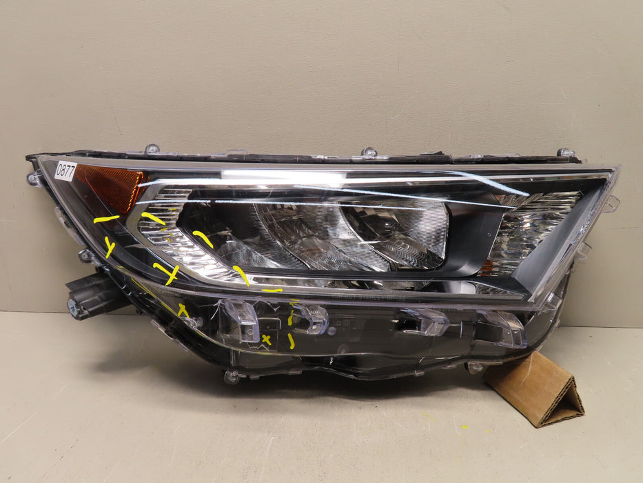 2019 2020 2021 Toyota RAV4 Right RH Headlight LED LAMP Passenger Chrome OEM
