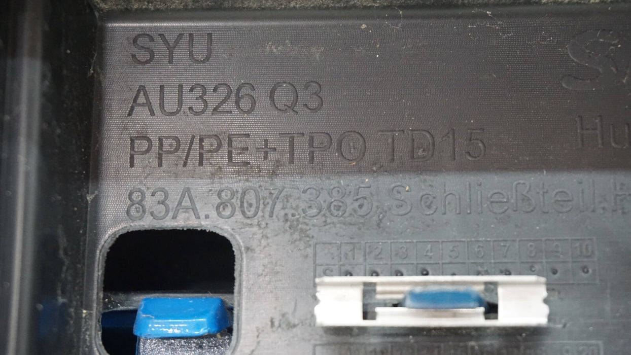 2019-2022 AUDI Q3 S-LINE REAR BUMPER COVER W/ LOWER 83A807511 OEM 19 20 21 22