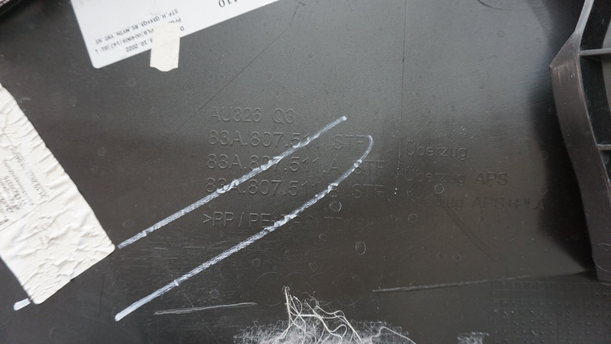 2019-2022 AUDI Q3 S-LINE 83A REAR BUMPER COVER OEM 83A.807.511 A 19 20 21 22