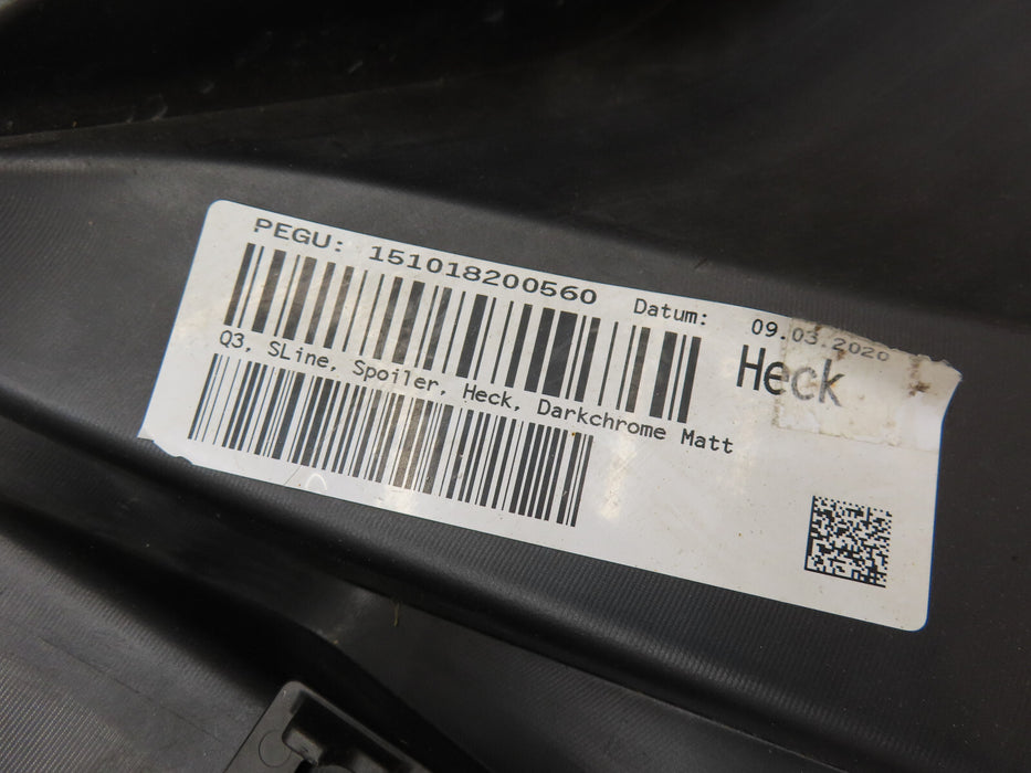 2019-2021 AUDI Q3 S-LINE REAR BUMPER DIFFUSER LOWER SPOILER COVER OEM 83A807568B