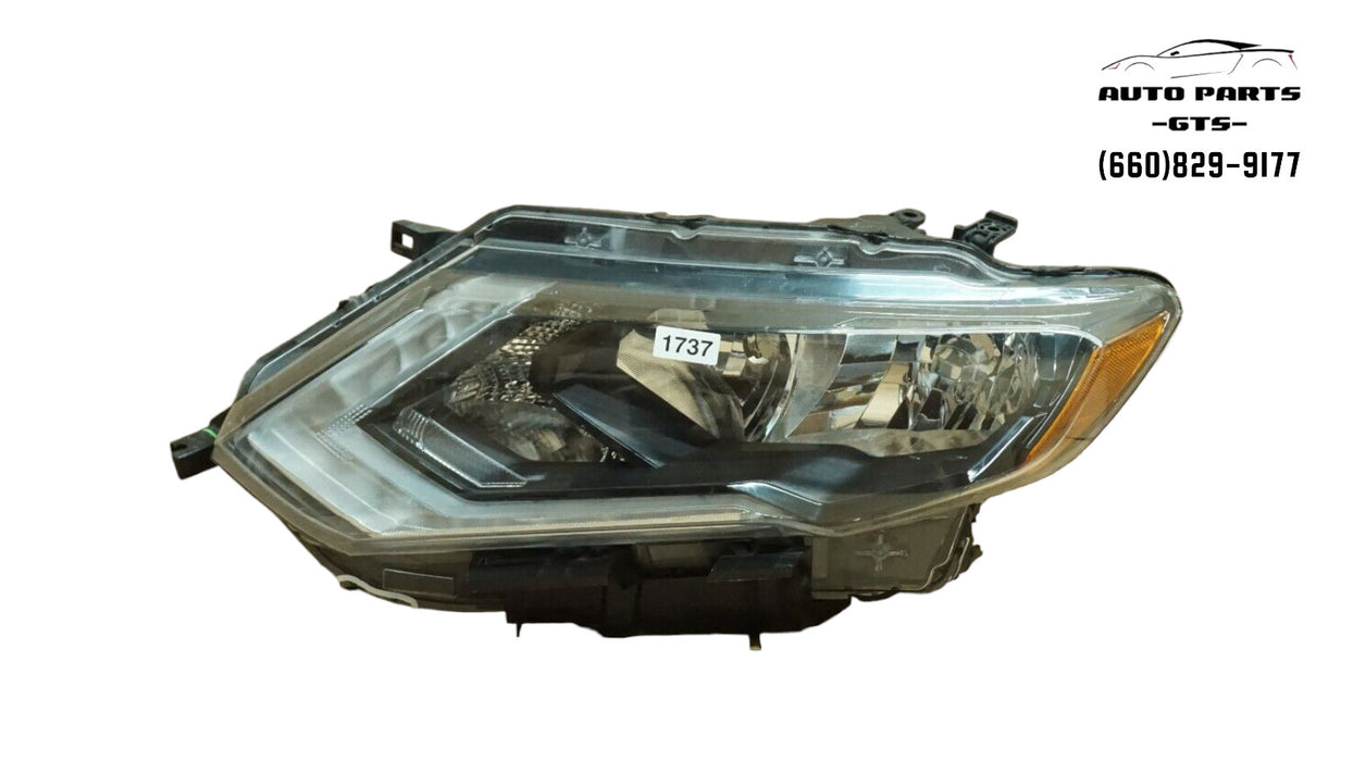 2017-2019 NISSAN ROGUE FRONT LEFT DRIVER SIDE HEADLIGHT HEADLAMP HALOGEN OEM