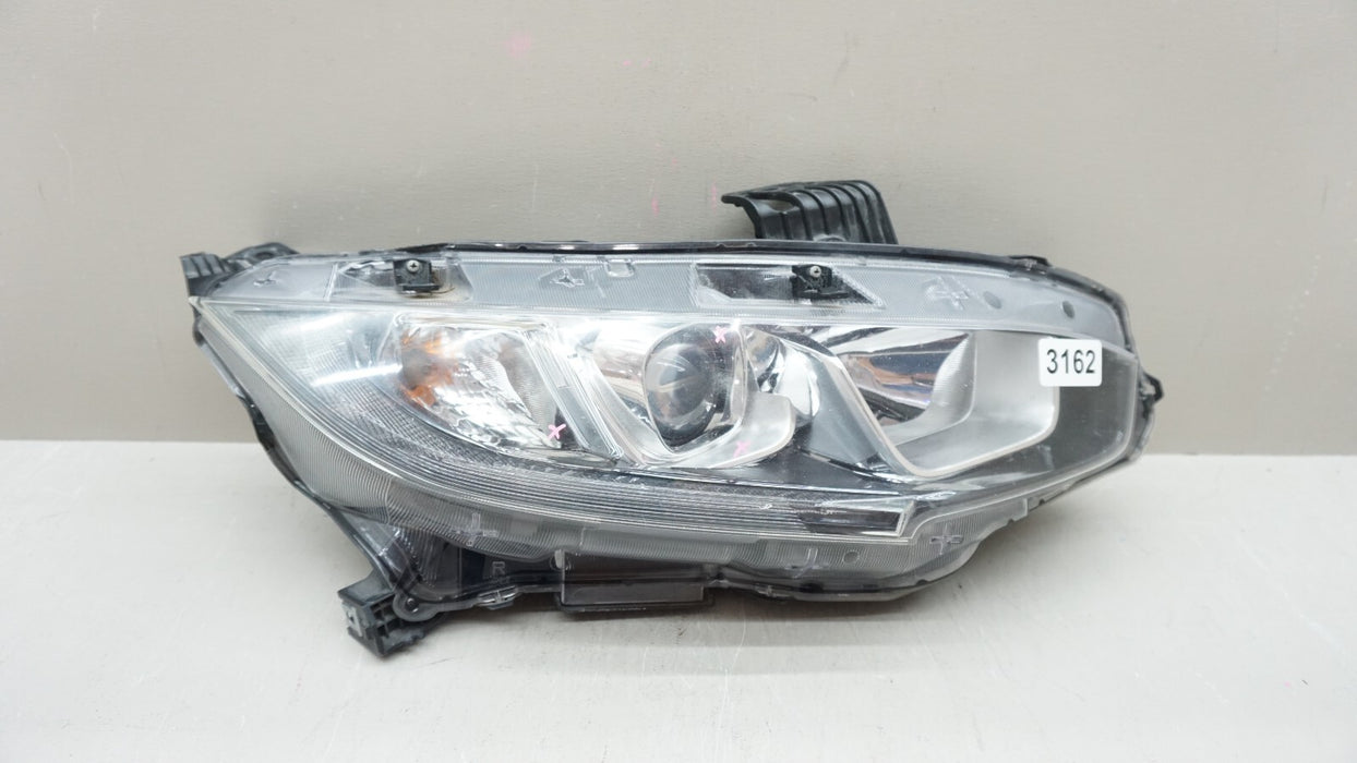 2016-2019 HONDA CIVIC FRONT RH RIGHT PASSENGER SIDE HALOGEN HEADLIGHT OEM