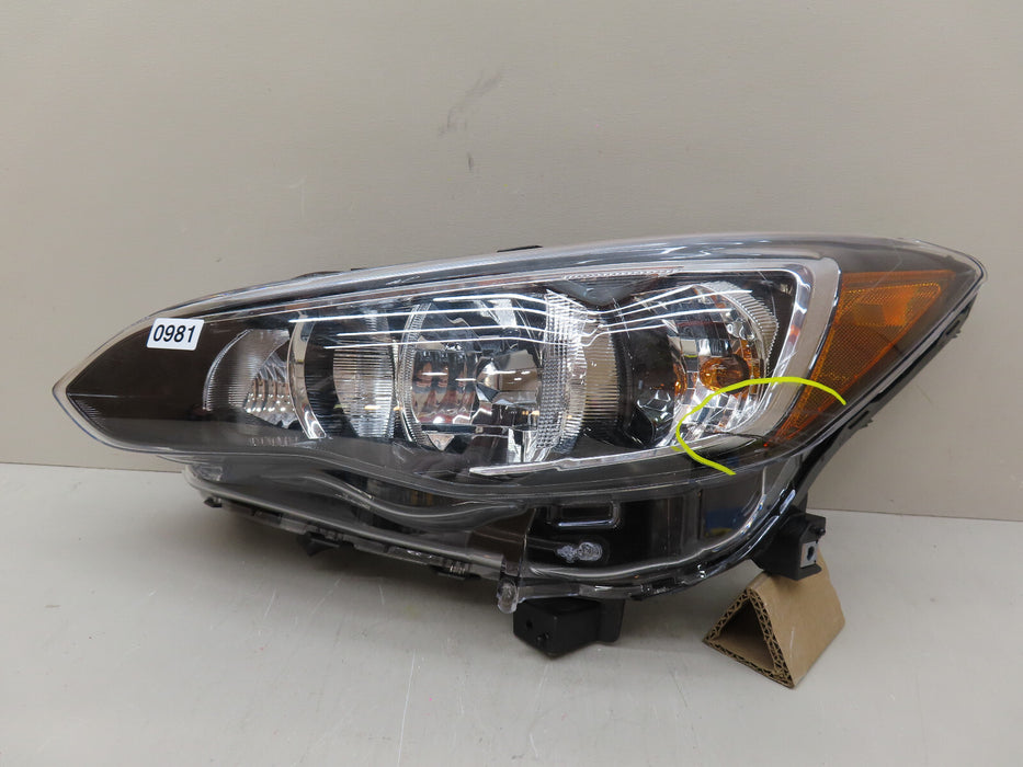 2017-2023 SUBARU IMPREZA FRONT LEFT DRIVER SIDE HEADLIGHT HEAD LAMP HALOGEN OEM