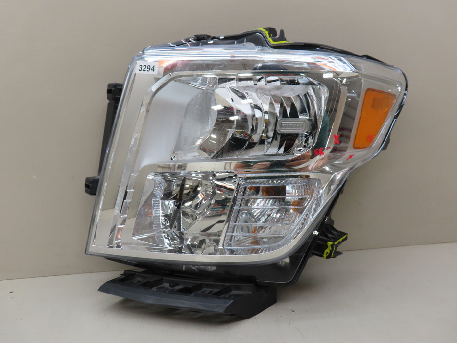 2017-2019 NISSAN TITIAN FRONT LEFT DRIVER SIDE HEADLIGHT OEM