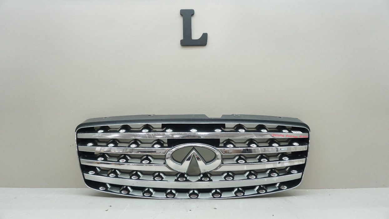 2003-2005 INFINITI FX35 FX45 FRONT UPPER RADIATOR GRILLE GRILL OEM 62310-CG000