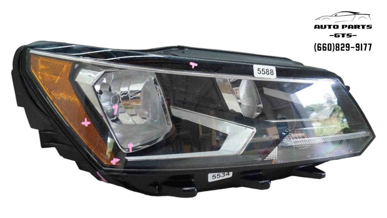 2016-2019 VOLKSWAGEN PASSAT FRONT RIGHT HEADLIGHT LAMP HALOGEN OEM 561941006E