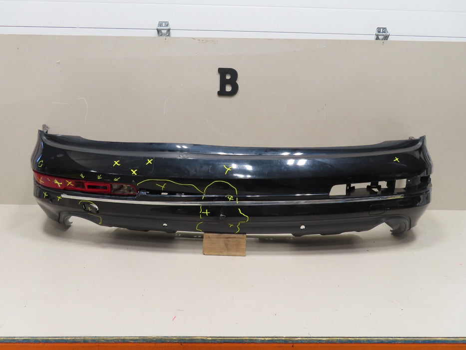 2010-2015 AUDI Q7 REAR BUMPER W/LOWER VALANCE COVER OEM P/N 4L0807511G