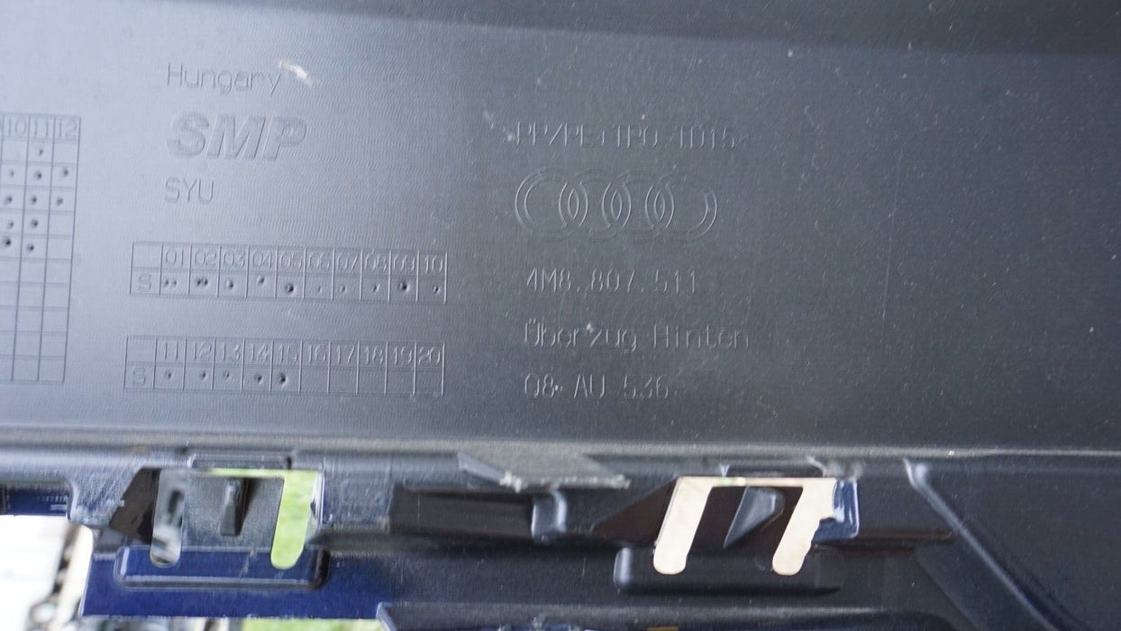 2019-2021 AUDI Q8 REAR BUMPER COVER 4M8807511 OEM 19 20 21