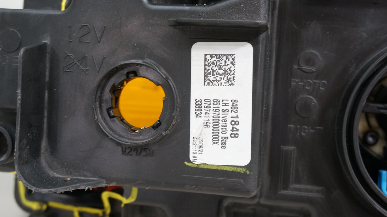 2019-2021 CHEVROLET SILVERADO 1500 FRONT LEFT DRIVER SIDE HALOGEN HEADLIGHT OEM