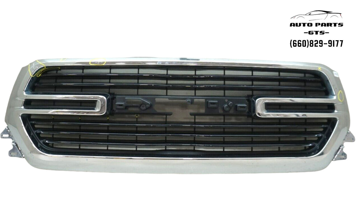 2019-2023 DODGE RAM 1500 FRONT CHROME GRILLE 6BT01TRMAF OEM W/O BADGE