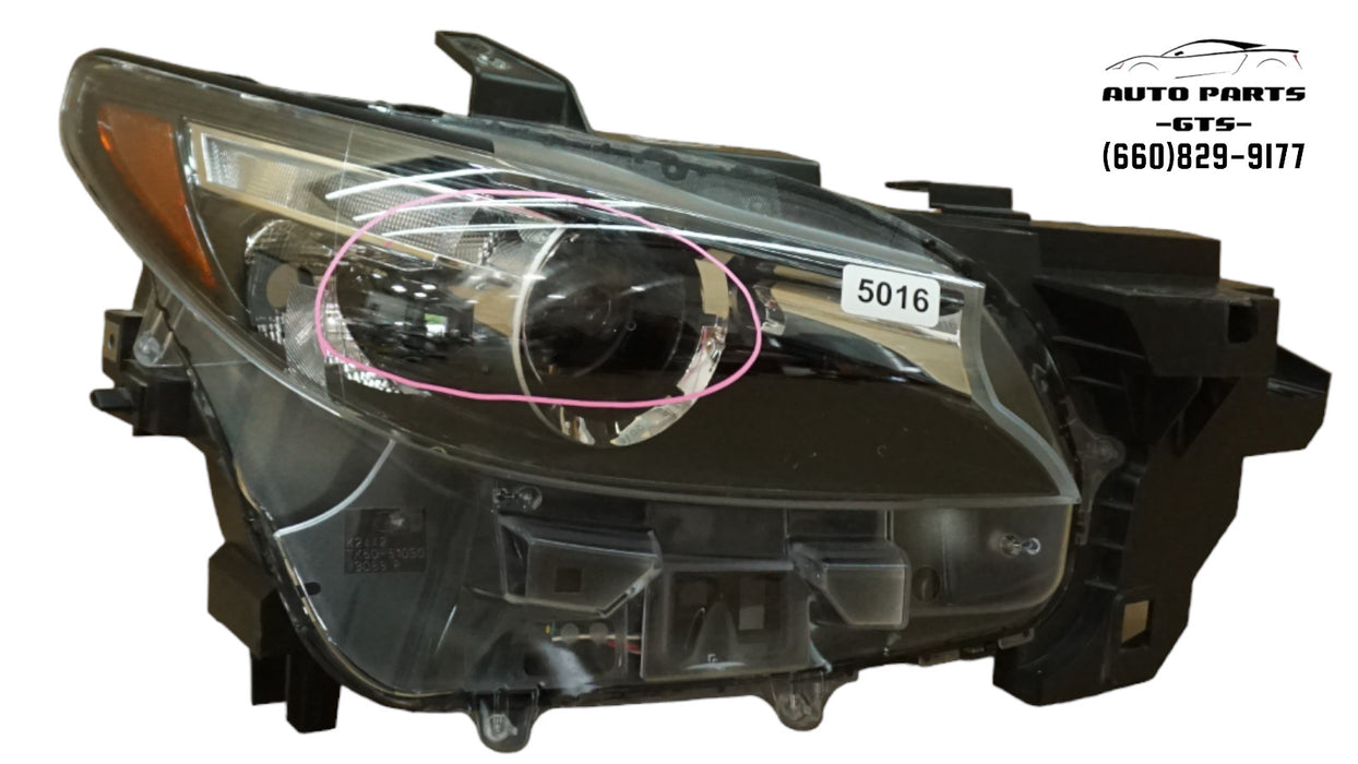 2016-2022 MAZDA CX-9 FRONT RIGHT PASSENGER SIDE LED HEADLIGHT OEM TK50-51030