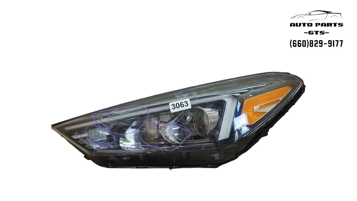 2019-2021 HYUNDAI TUCSON FRONT LEFT DRIVER SIDE HEADLIGHT HEAD HALOGEN LAMP OEM