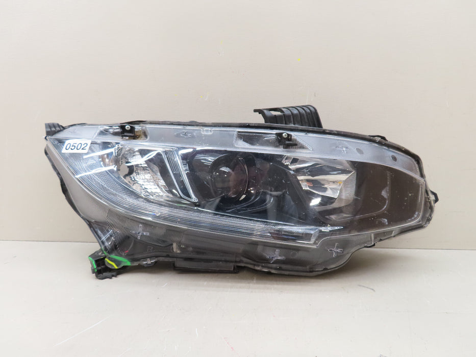 2017-2020 HONDA CIVIC FRONT RIGHT PASSENGER HEADLIGHT HALOGEN OEM