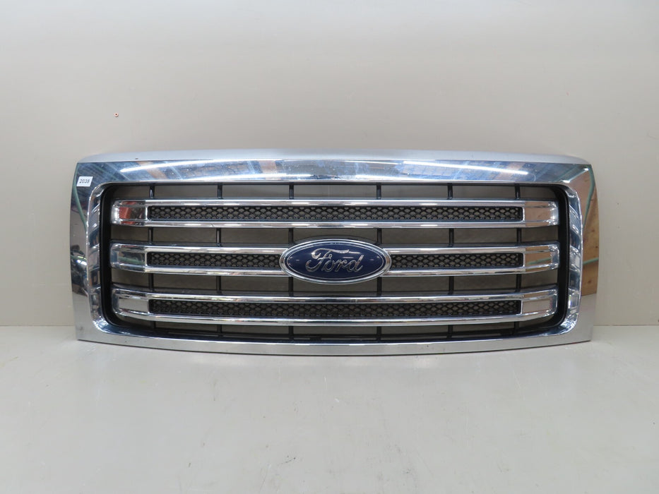 2013-2014 FORD F-150 FRONT BUMPER GRILLE GRILL W/ EMBLEM OEM DL34-8200-FB