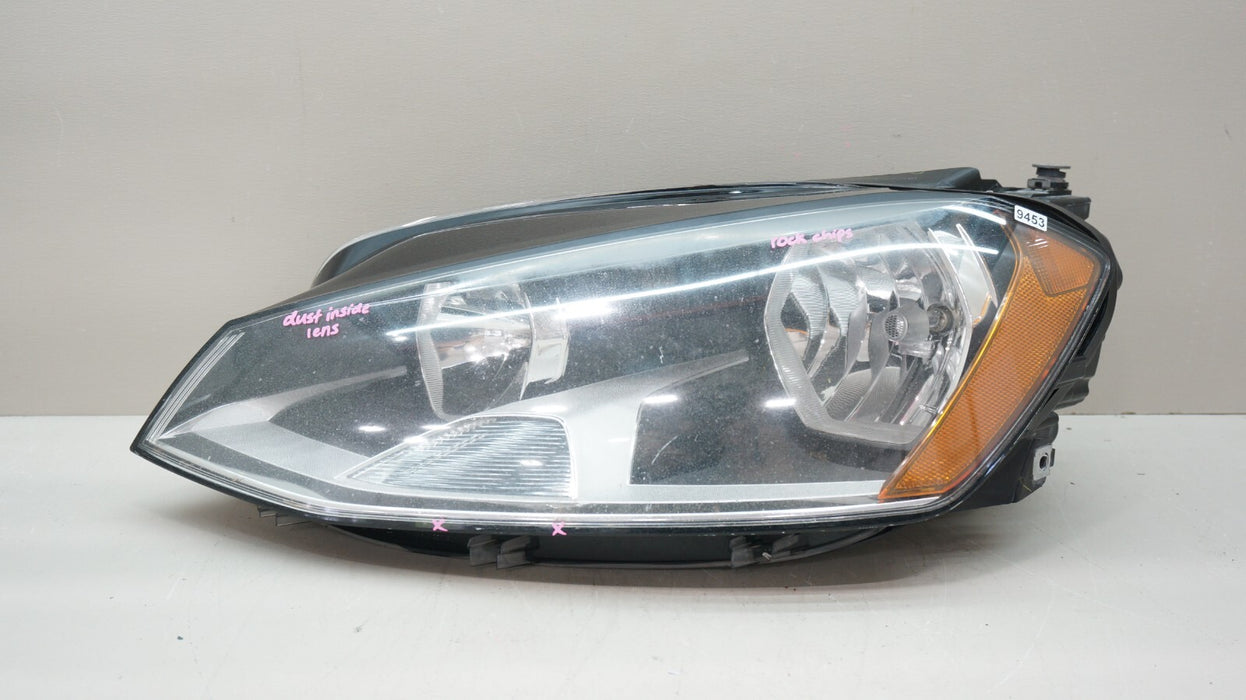 2015-2017 VOLKSWAGEN GOLF FRONT LEFT DRIVER SIDE HALOGEN HEADLIGHT OEM 5GM941005