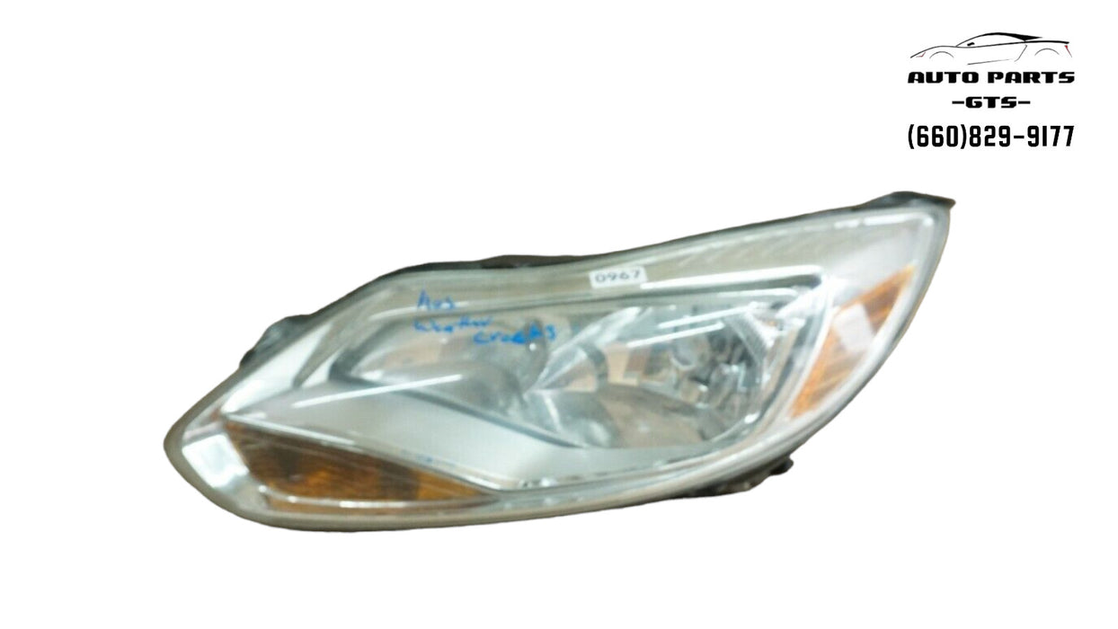 2012-2014 FORD FOCUS FRONT LEFT DRIVER SIDE HEADLIGHT HALOGEN LIGHT LAMP OEM