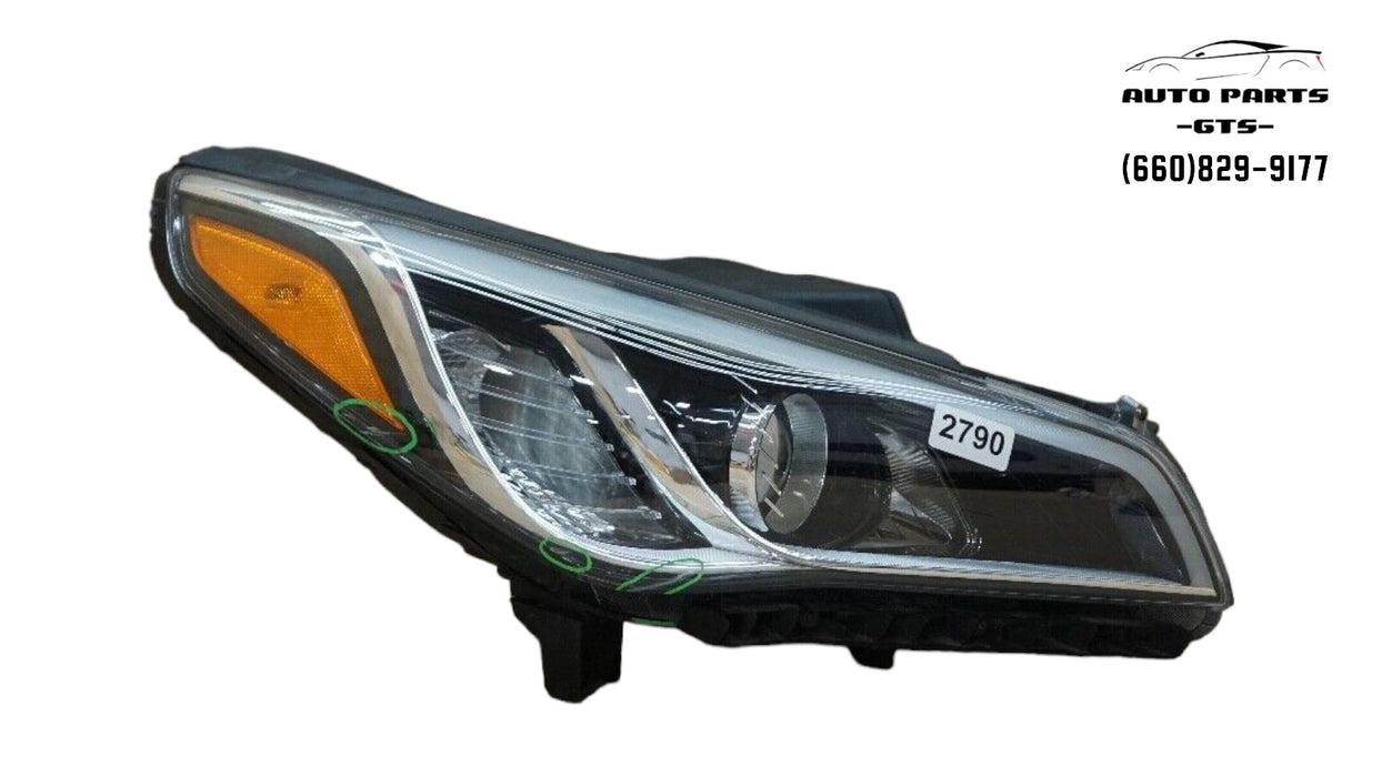 2015-2017 HYUNDAI SONATA FRONT RH RIGHT PASSENGER SIDE HEADLIGHT OEM