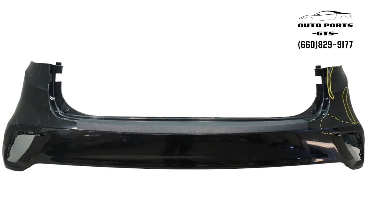 2017-2019 HYUNDAI SANTA FE REAR BUMPER COVER W/O SENSOR HOLES OEM 86611B8500