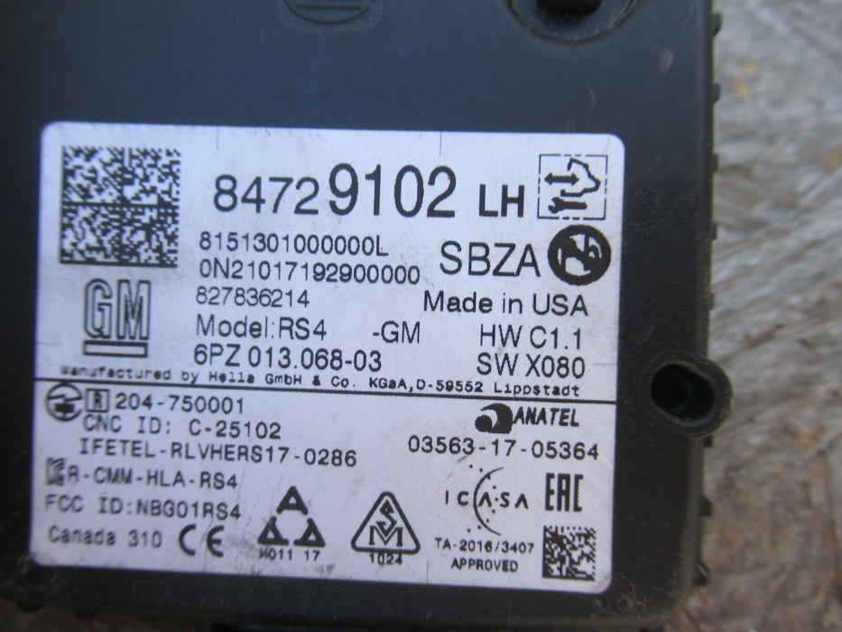 2019-2021 GMC ACADIA BLIND SPOT DRIVER RADAR COMPUTER CONTROL MODULE UNIT OEM