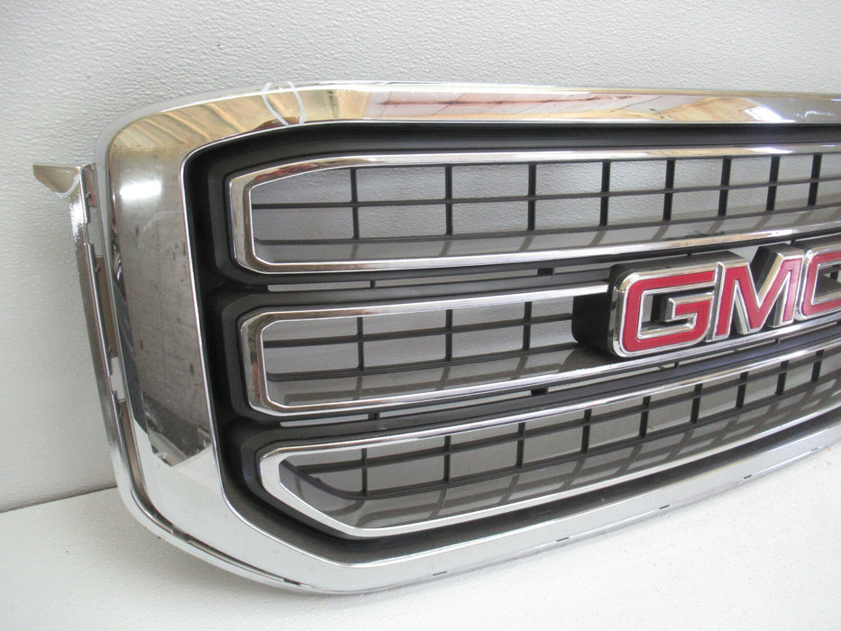 2015-2020 GMC YUKON XL FRONT BUMPER UPPER GRILLE GRILL CHROME PANEL 84722258 OEM