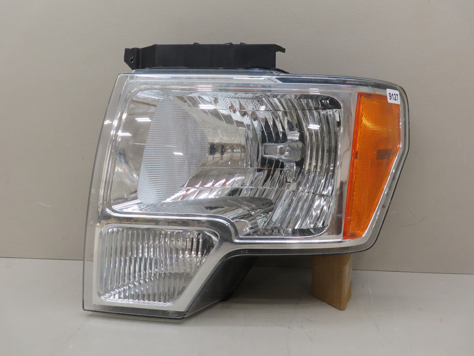 2009-2014 FORD F150 F-150 FRONT LEFT DRIVER HEADLIGHT HALOGEN OEM