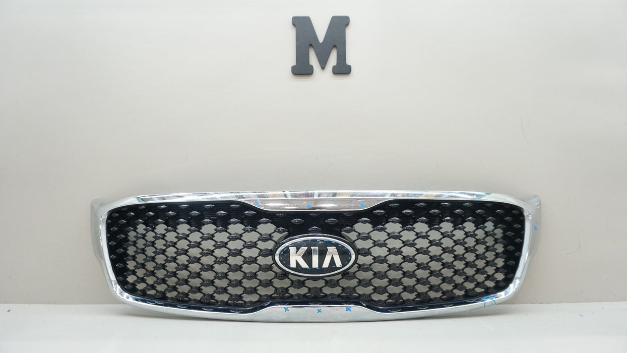 2016-2017 KIA SORENTO FRONT BUMPER UPPER GRILLE GRILL OEM 86350-C6010