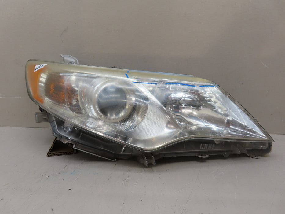 2012-2014 TOYOTA CAMRY FRONT RIGHT PASSENGER HEADLIGHT HALOGEN OEM