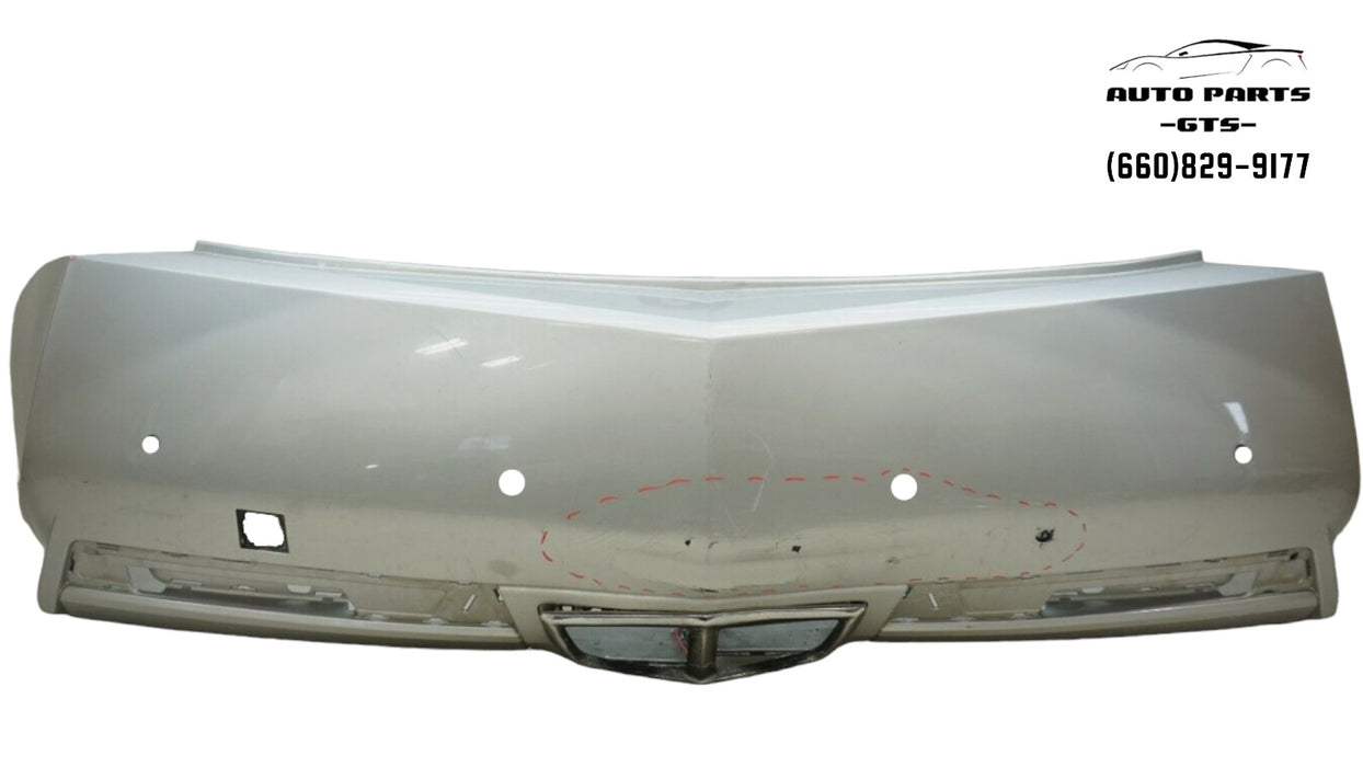2012-2014 CADILLAC CTS REAR BUMPER COVER W/SENSOR HOLES OEM