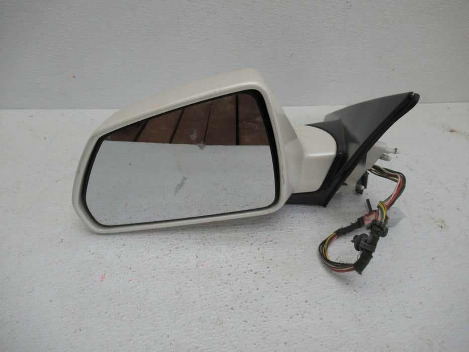 2008-2014 CADILLAC CTS FRONT LEFT DRIVER SIDE DOOR REAR VIEW MIRROR WHITE OEM