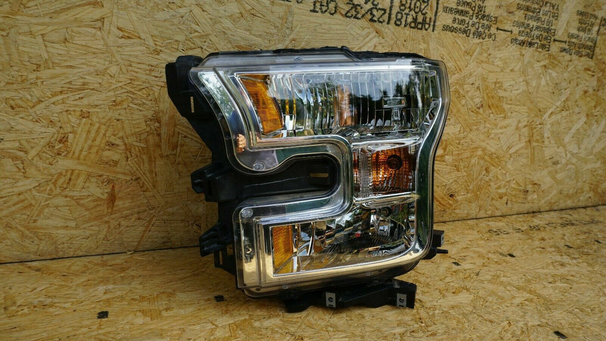 2015-2017 FORD F-150 LEFT DRIVER SIDE HEADLIGHT HALOGEN LIGHT LAMP LENS OEM