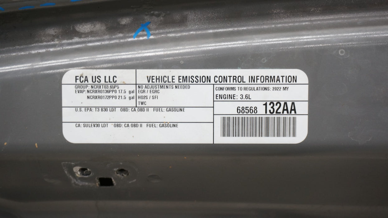 2018-2024 JEEP WRANGLER JL FRONT HOOD BONNET COVER OEM