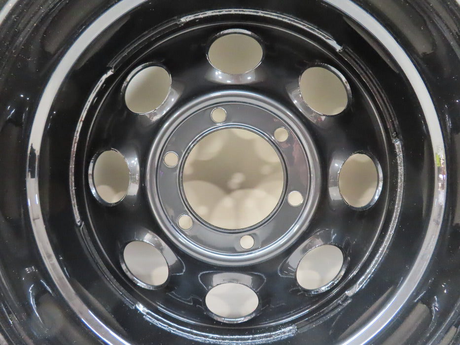 CRAGAR WHEEL SOFT 8 STEEL BLACK 17"x 8" 6 x 5.5" BOLT CIRCLE 4.5" BACKSPACE (P)