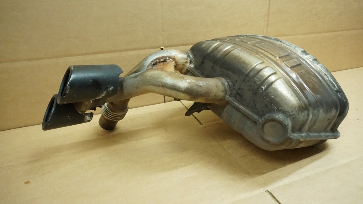 2005-2008 PORSCHE 911 3.8L LEFT DRIVER SIDE EXHAUST MUFFLER WITH TIPS OEM