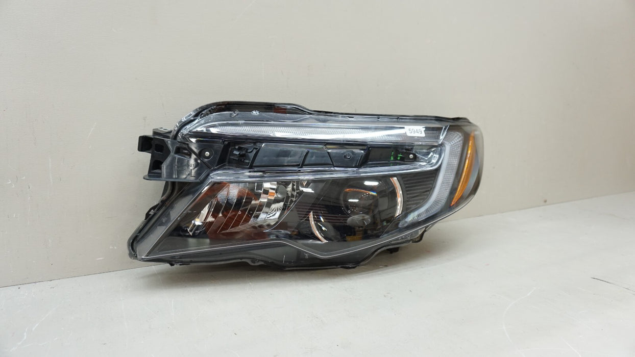 2016-2018 HONDA PILOT FRONT LEFT DRIVERS SIDE HALOGEN  W/LED HEADLIGHT OEM