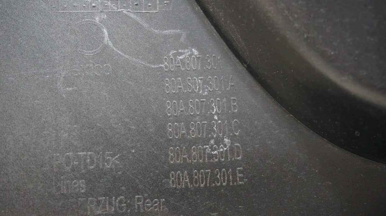 2018-2020 AUDI Q5 SQ5 S-LINE REAR BUMPER COVER PANEL OEM 80A807301