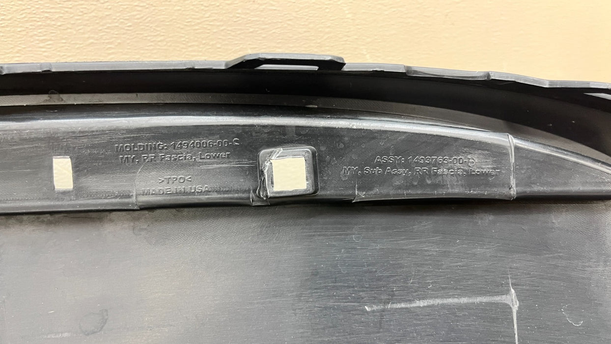 2020-2025 TESLA MODEL Y REAR LOWER BUMPER VALANCE FASCIA OEM 1494006-00-C